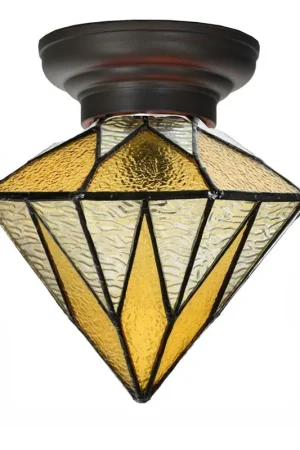 Must-Have Kleine Tiffany Plafonnière Aiko Yellow