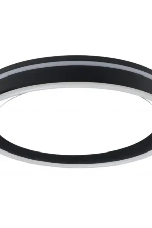 Plafondlamp Double Round zwart LED Koopje