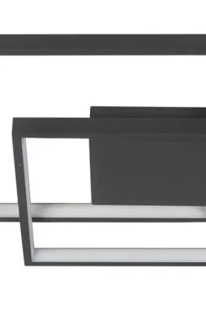 Lage Kosten Plafondlamp Piazza zwart 42 cm