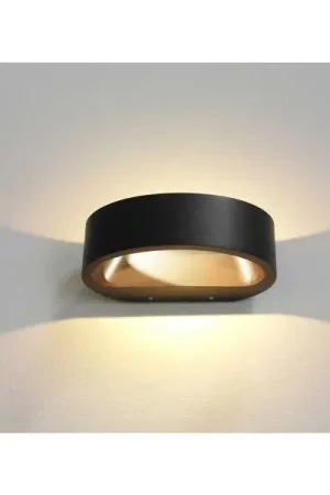 Veilige Betaling Wandlamp Sharp Zwart/Goud