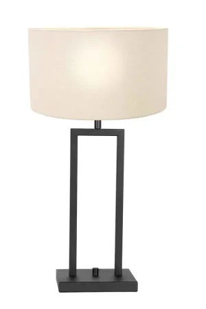 Laatste Versie Moderne tafellamp met crème kap Steinhauer Stang
