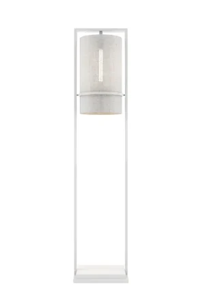 By Eve Floor Tube Wood Fabric 50 White Beperkte Voorraad