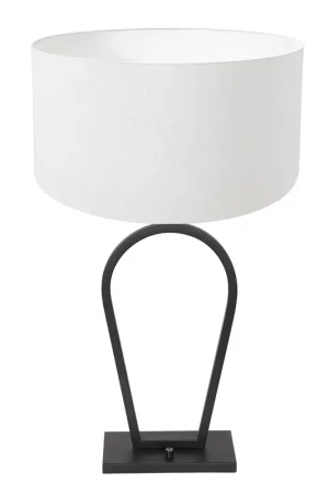 Actieprijs Trendy zwarte metalen tafellamp Steinhauer Stang
