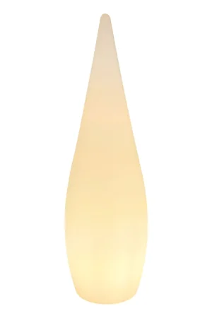 Kegelvormige witte trendy buitenlamp Globo Vascon Voordeelprijs