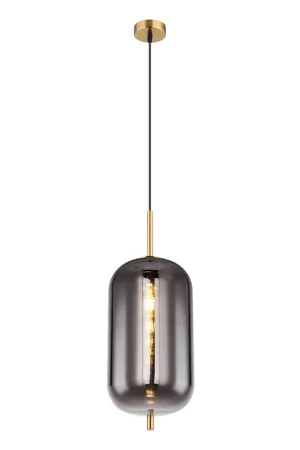 Gratis Retour Ovale messing hanglamp klassiek Globo Blacky i