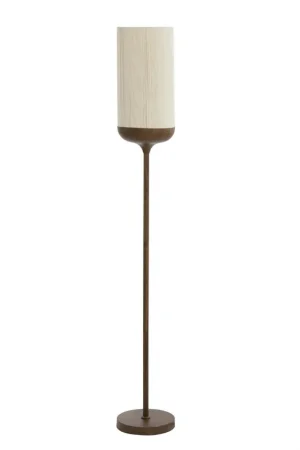 Seizoensaanbieding Katoen/metalen rechte vloerlamp beige Light & Living Dania