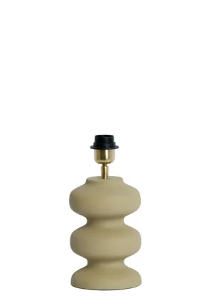 Laatste Kans Keramische lampvoetje beige Light & Living Soroca – H 24 cm