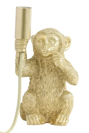 Gouden tafellamp aap Light & Living Monkey Snelle Levering