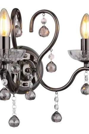 Wandlamp met gebogen armen en glas Camila Seizoensaanbieding