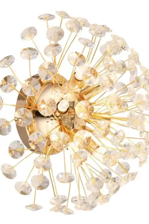 Elegante wandlamp met kristallen kappen Katrina Express Levering