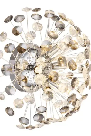 Direct Verzonden Wandlamp chroom met kristallen kap elegant Katrina