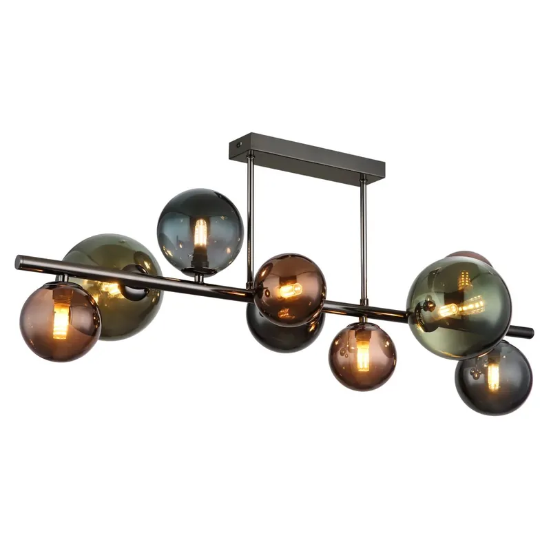 Veilige Betaling Moderne plafondlamp met glazen bollen Riha