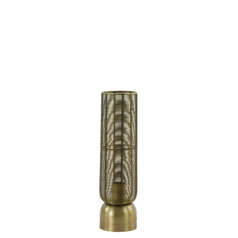 Korting Moderne tafellamp metaal goud draad Light & Living Lezuza – H 39,5 cm