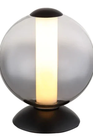 Goedkoop Moderne tafellamp met glas en metaal Lacy