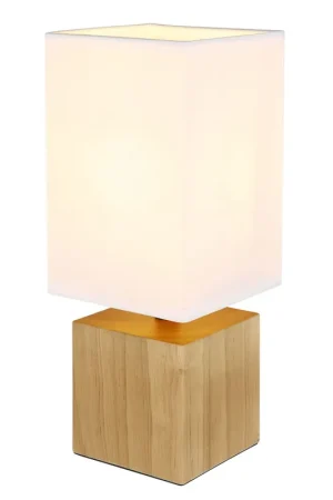 Weekendaanbieding Moderne elegante tafellamp met houten voet Valentino