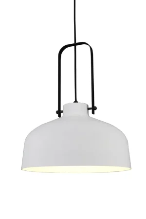 Hanglamp Mendoza Wit met Zwart Betrouwbaar