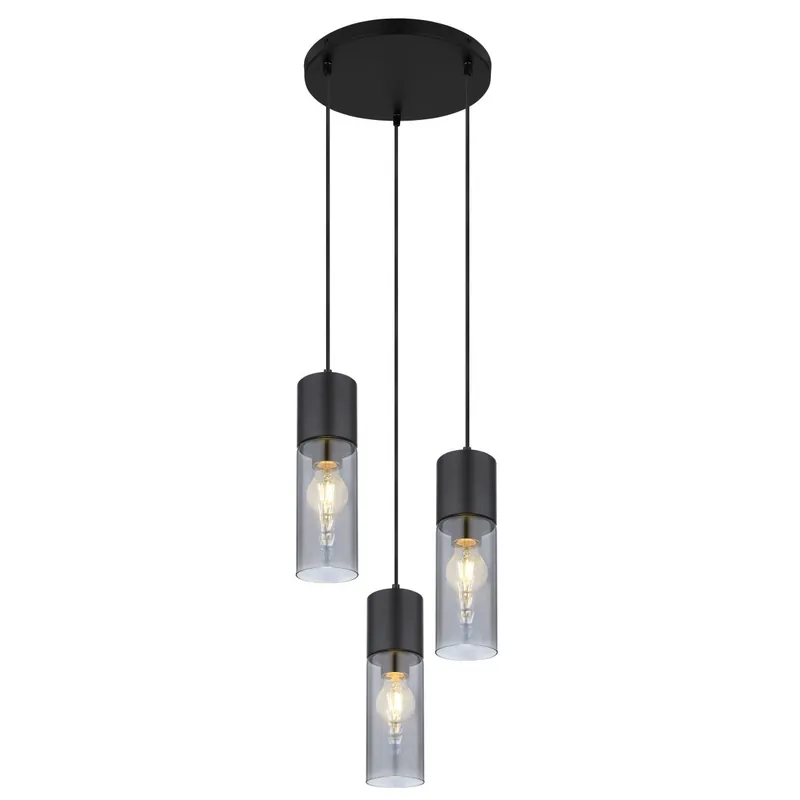 Moderne pendellamp met rookglas kap Annika Exclusieve Aanbieding