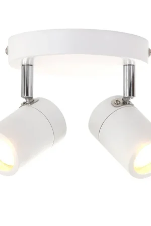 Spot IP44 Upround 2-lichts LED 2487W Wit Bestel Nu
