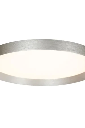 Shop Nu Staalkleurige plafondlamp Flady 3686ST Ø50cm