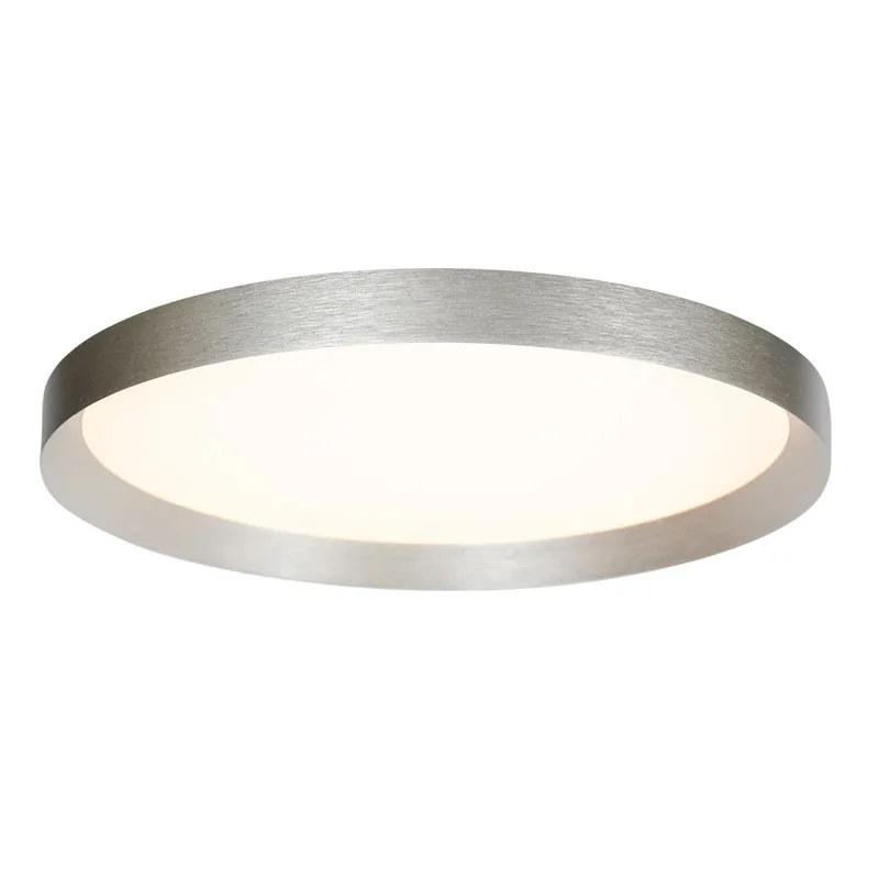 Shop Nu Staalkleurige plafondlamp Flady 3686ST Ø50cm