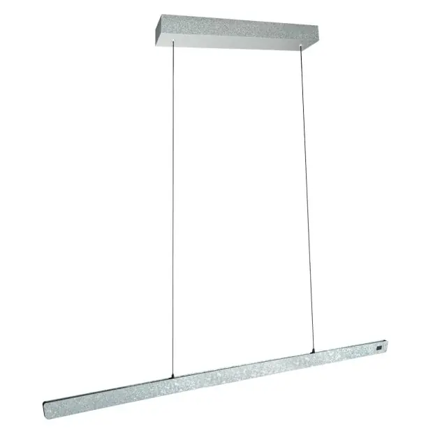 Champagne-staal kleurige hanglamp Fluxy 4190ST met cable lift 160cm Direct Verzonden