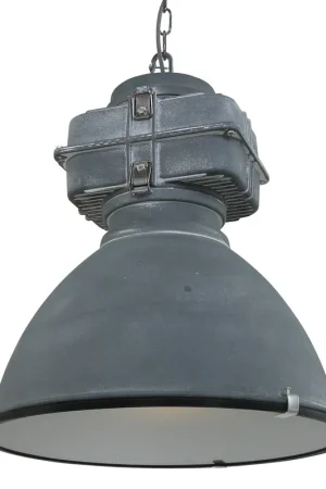 Shop Nu Hanglamp industrie glas 48cm grijs