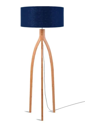 Blauwe vloerlamp kruk klein GOOD&MOJO Annapurna Koopje
