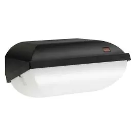 Philips LED Beveiliging Coreline BWC120 Zwart 14W 1800lm - 830 Warm Wit | 282x178mm - IP54 - Lichtsensor Premium