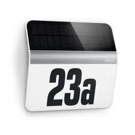 Steinel LED Wandlamp XSolar LH-N Huisnummer Light RVS | Solar - Lichtsensor Voordeelprijs