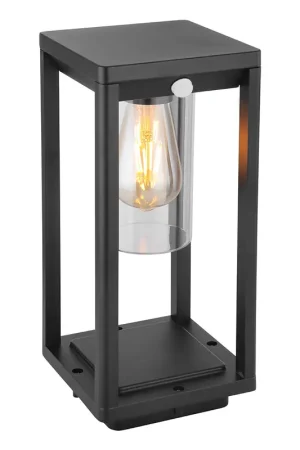 Hete Deal Rechthoekige zwarte moderne buitenlamp Globo Candela