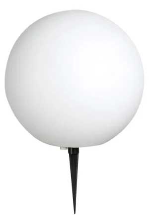 Betrouwbaar Ronde witte moderne buitenlamp Globo Toula
