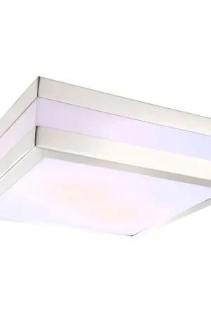 Betaalbaar Witte klassieke vierkante buitenlamp Globo Creek