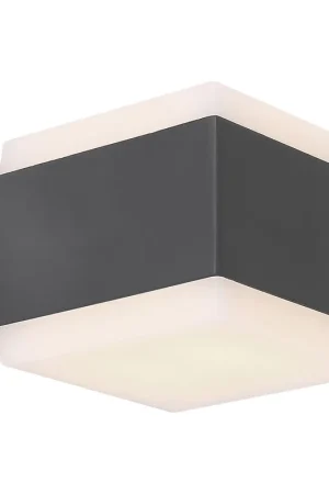 Goedkoop Buitenlamp antraciet aluminium vierkant Globo Slice