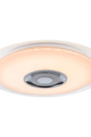 Direct Beschikbaar Moderne speaker plafondlamp wit Globo Tune