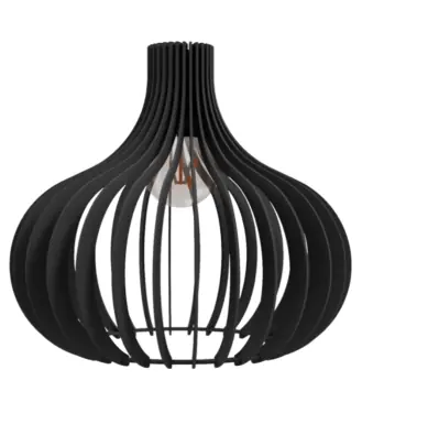 Populair Hanglamp Seattle zwart 40 cm