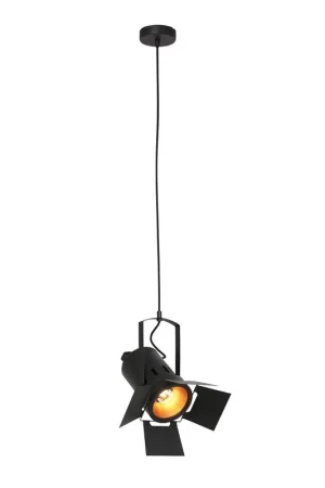 Hanglamp Carré Zwart. 1-l. spot Korting