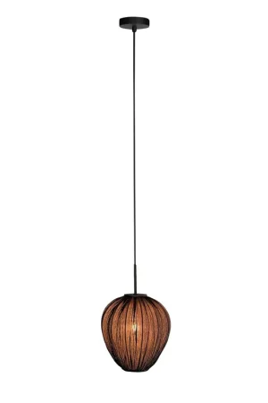 HaloSwap 4297ZW – Zwarte hanglamp met lichtdoorlatende linnen kap (Ø 25 cm) Laatste Kans
