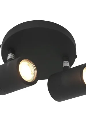Bestseller Spot IP44 Upround 2-lichts LED 2487ZW Zwart
