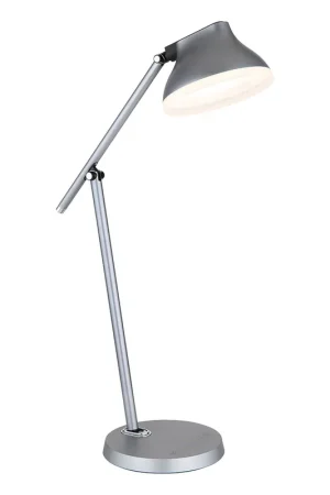 Design tafellamp grijs aluminium Globo Halvar Superprijs