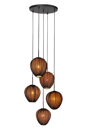 HaloSwap 4282ZW – Zwarte design hanglamp met karakter en sfeer Uitverkoop