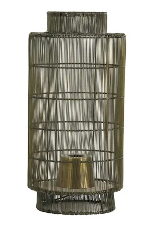 Rustieke ovalen gouden tafellamp Light & Living Gruaro Beperkte Voorraad