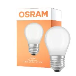 Bestseller Osram Parathom Retrofit Classic LED E27 Kogel Mat 2.8W 250lm - 827 Zeer Warm Wit | Dimbaar - Vervangt 25W
