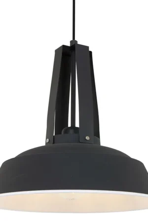 Beperkt Aanbod Hanglamp Eden 42cm zwart