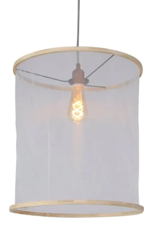 Gratis Verzending Doorschijnende hanglamp katoen Mexlite Finn