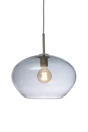 Grijze hanglamp modern glas metaal It's About RoMi Bologna Bestseller