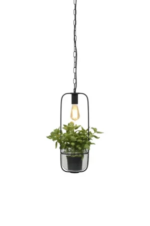 Zwarte hanglamp plantenpot It's About RoMi Florence Op = Op