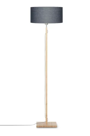 Grijze Scandinavische linnen bamboe vloerlamp GOOD&MOJO Fuji Rechtstreeks Van De Fabrikant