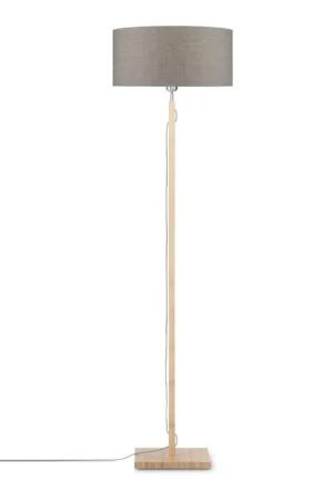 Grijze bamboe vloerlamp linnen Scandinavisch GOOD&MOJO Fuji Snelle Levering