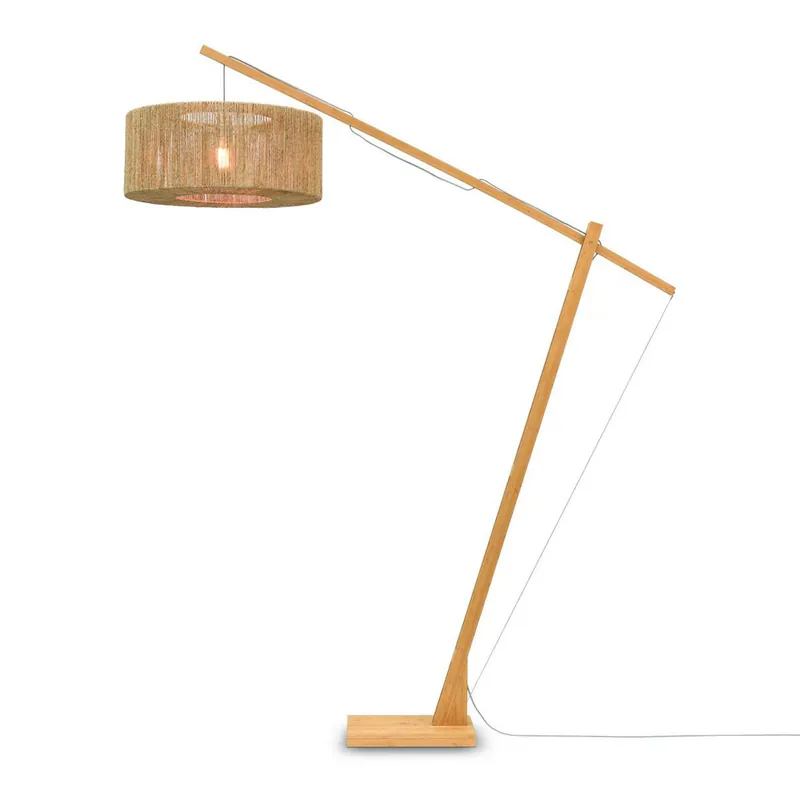 Uitverkoop Riet naturel bamboe vloerlamp Boheems GOOD&MOJO Iguazu