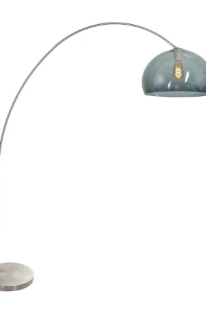 Booglamp Solva 3920ST met een smoke kleurige kunststof bol Beperkt Aanbod